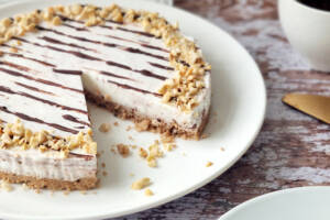 Vanille Chocolade Hazelnoot Kwarktaart