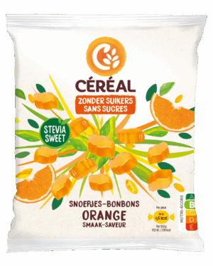 Orange Snoepjes met Stevia