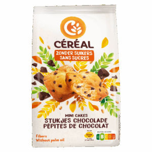 Mini-cakes met stukjes Chocolade