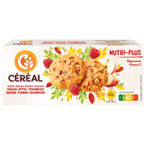 Zachte koekjes Appel-Framboos