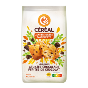Mini-cakes met stukjes Chocolade