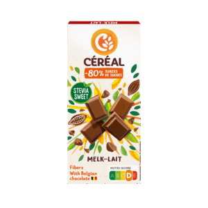 Melkchocoladetablet met Stevia