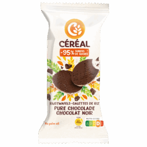 Rijstwafels met pure chocolade