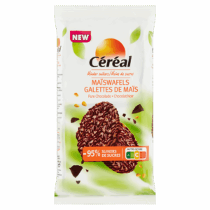 Maïswafels met pure chocolade