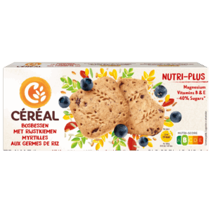 Zandkoekjes met Bosbessen en Rijstkiemen