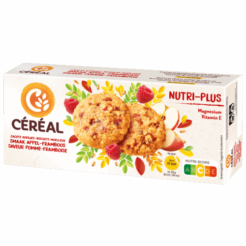 Zachte koekjes Appel-Framboos