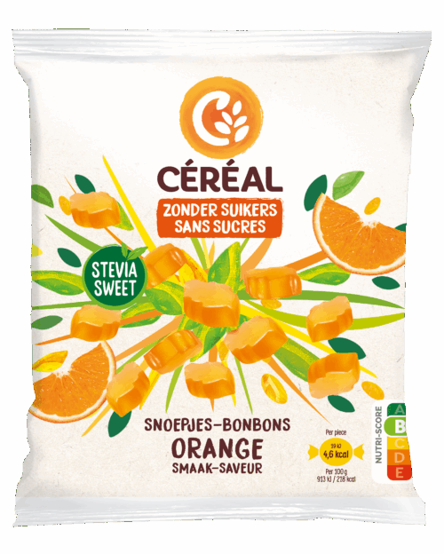 Orange Snoepjes met Stevia