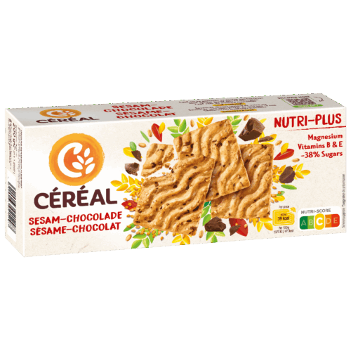 Sesamkoekjes met chocolade