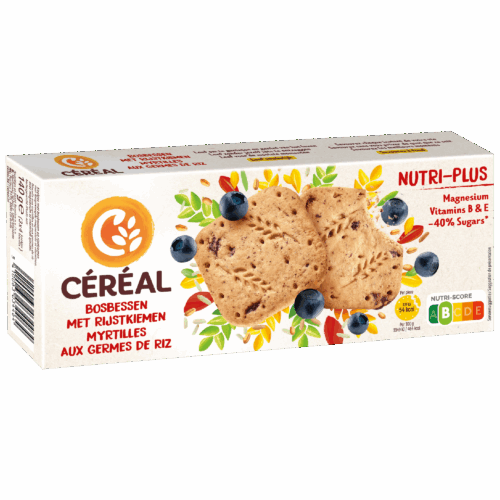 Zandkoekjes met Bosbessen en Rijstkiemen