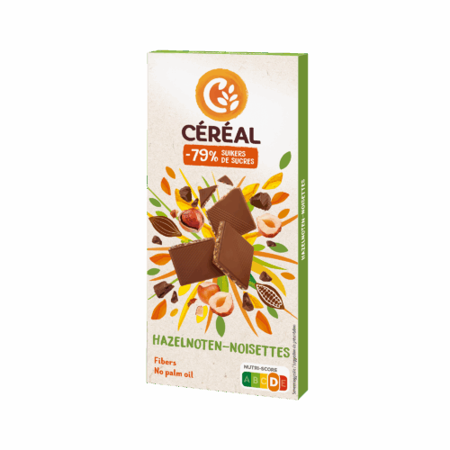 Melkchocoladetablet met hazelnoten