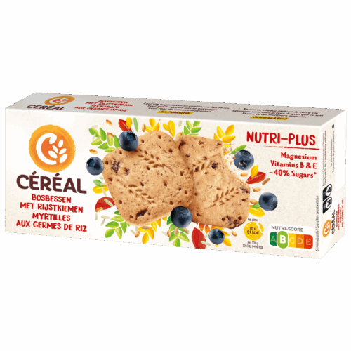 Zandkoekjes met Bosbessen en Rijstkiemen