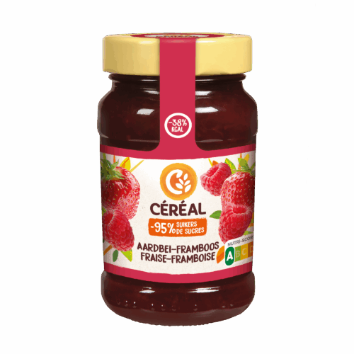 Aardbei-Frambozenjam