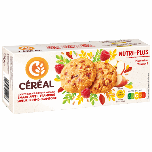 Zachte koekjes Appel-Framboos