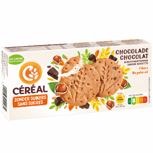 Zandkoekjes met Chocolade & Hazelnootsmaak